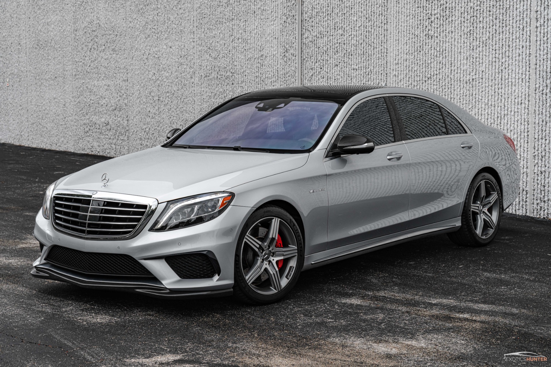 Used 2014 Mercedes Benz S Class S 63 AMG w Burmester 3D Sound Carbon Exterior Interior For Sale Sold Exotics Hunter Stock C A060970